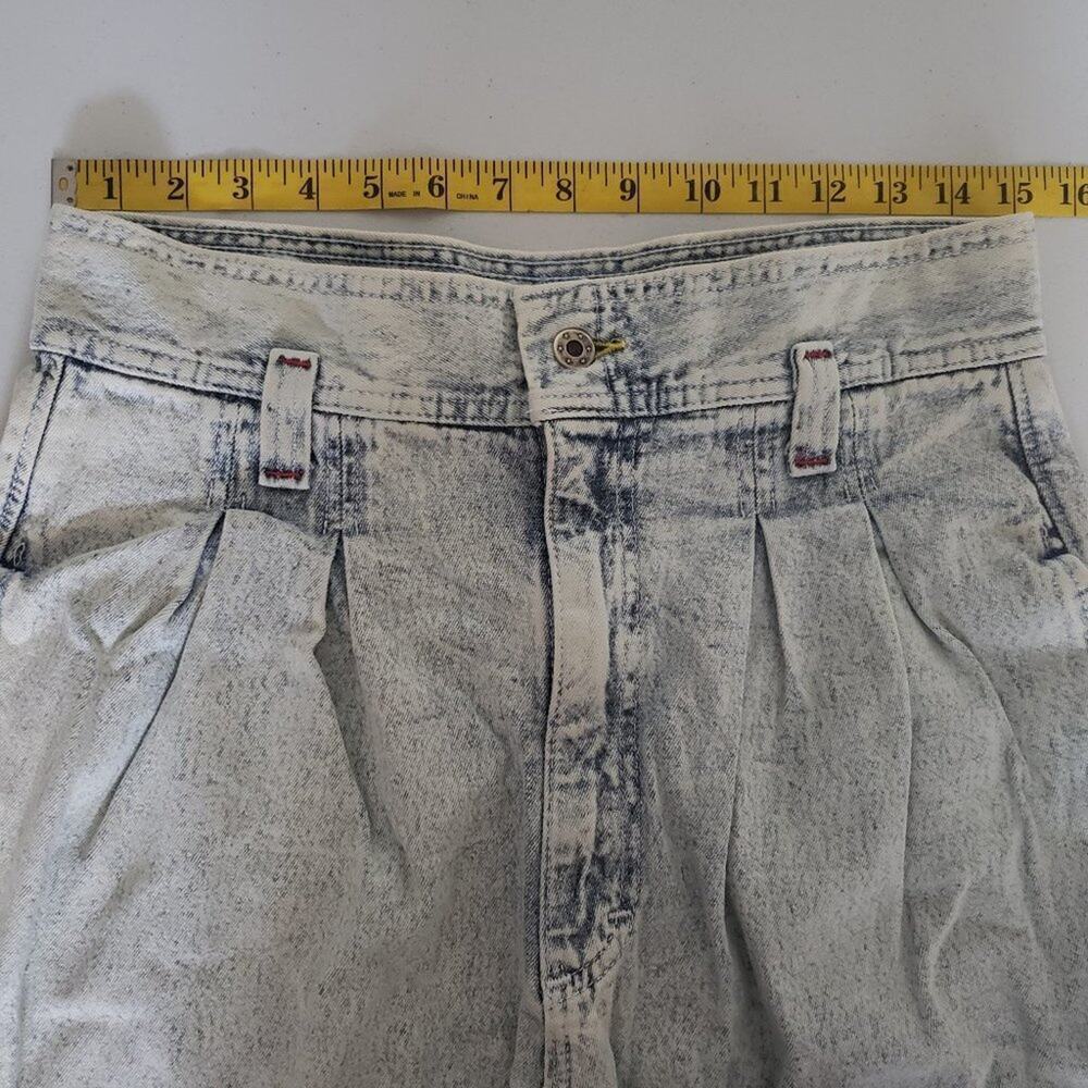 Vintage 80's/90's Lee Acid Wash High Rise Slouch Relaxed Jean Pants - Picture 9 of 11